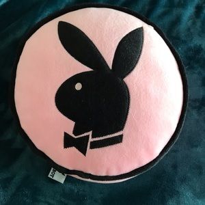 Playboy bunny pink circular pillow